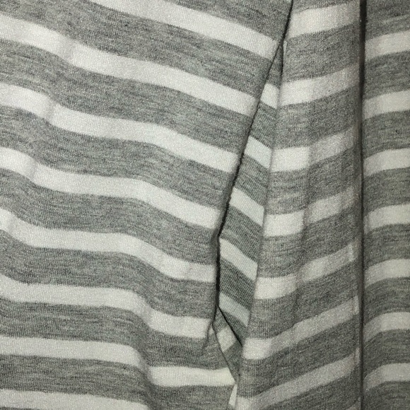 Vanilla Bay • Gray| White Striped Short Sleeve Pocket Dress - Picture 7 of 14